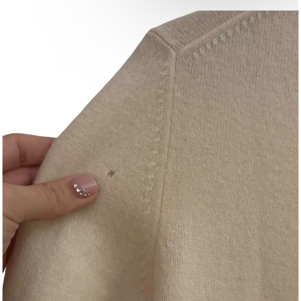 Investments Fine Cashmere 100% Cashmere Sweater Beige Minimalist Quiet Luxury View 4